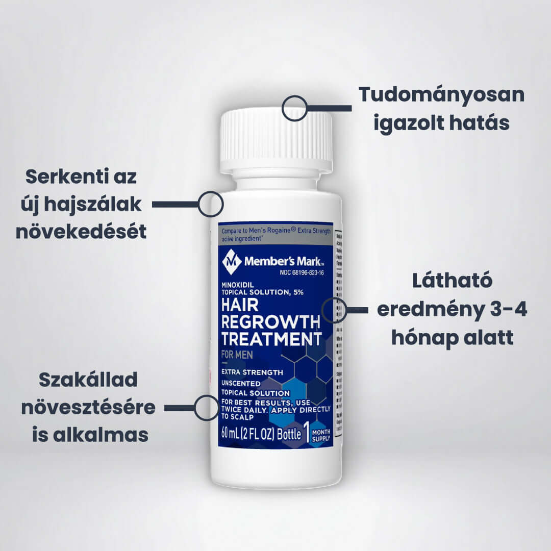 Member's Mark Minoxidil 5% hajnövesztő folyadék
